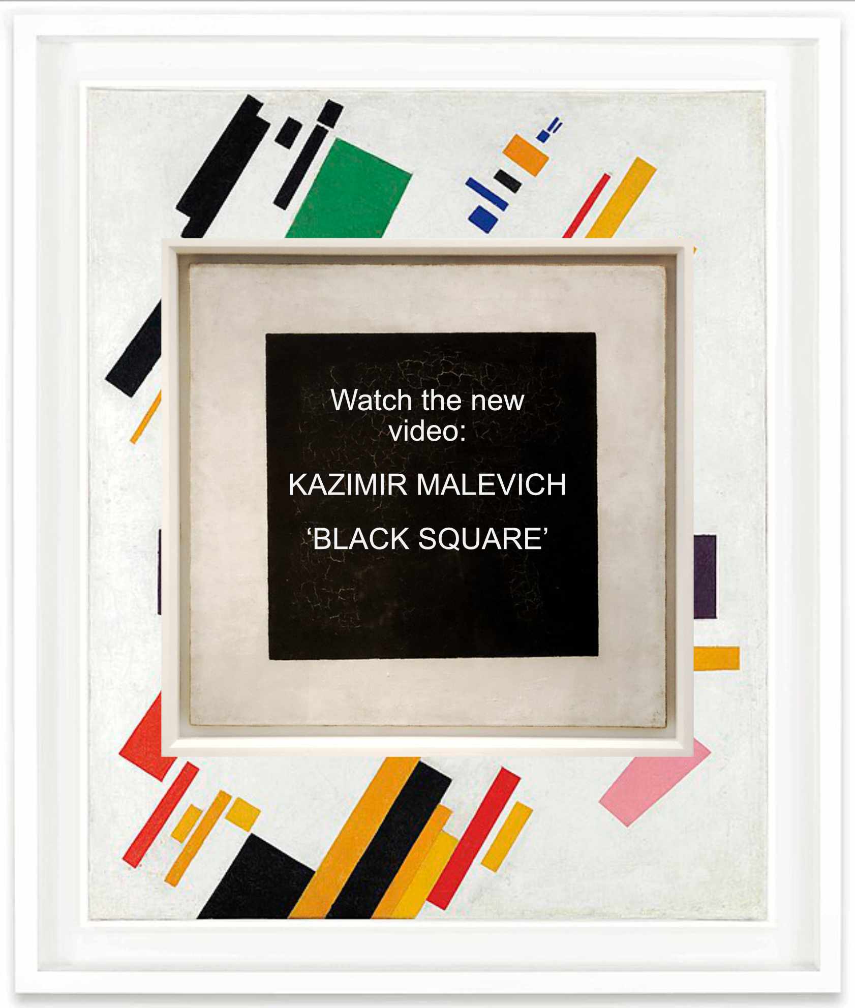 picture with text about new video about malevich